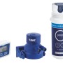 Grohe Blue Starter-Set mit Aktivkohlefilter, Filterkopf und Zeitzähler für sauberes Trinkwasser.