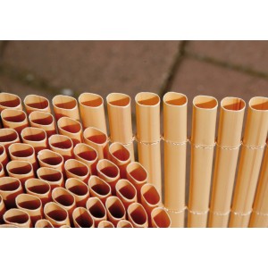 Balkonverkleidung Comfort in Bambusoptik, 180x300cm, aus witterungsbeständigem Kunststoff.