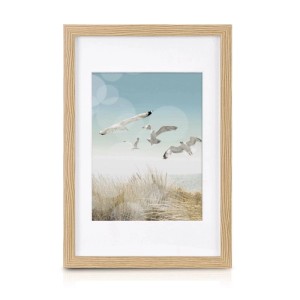 Bomoe Ocean Bilderrahmen 12tlg, Eiche MDF, mit Möwen-Motiv für Dekoartikel & Wohnaccessoires.