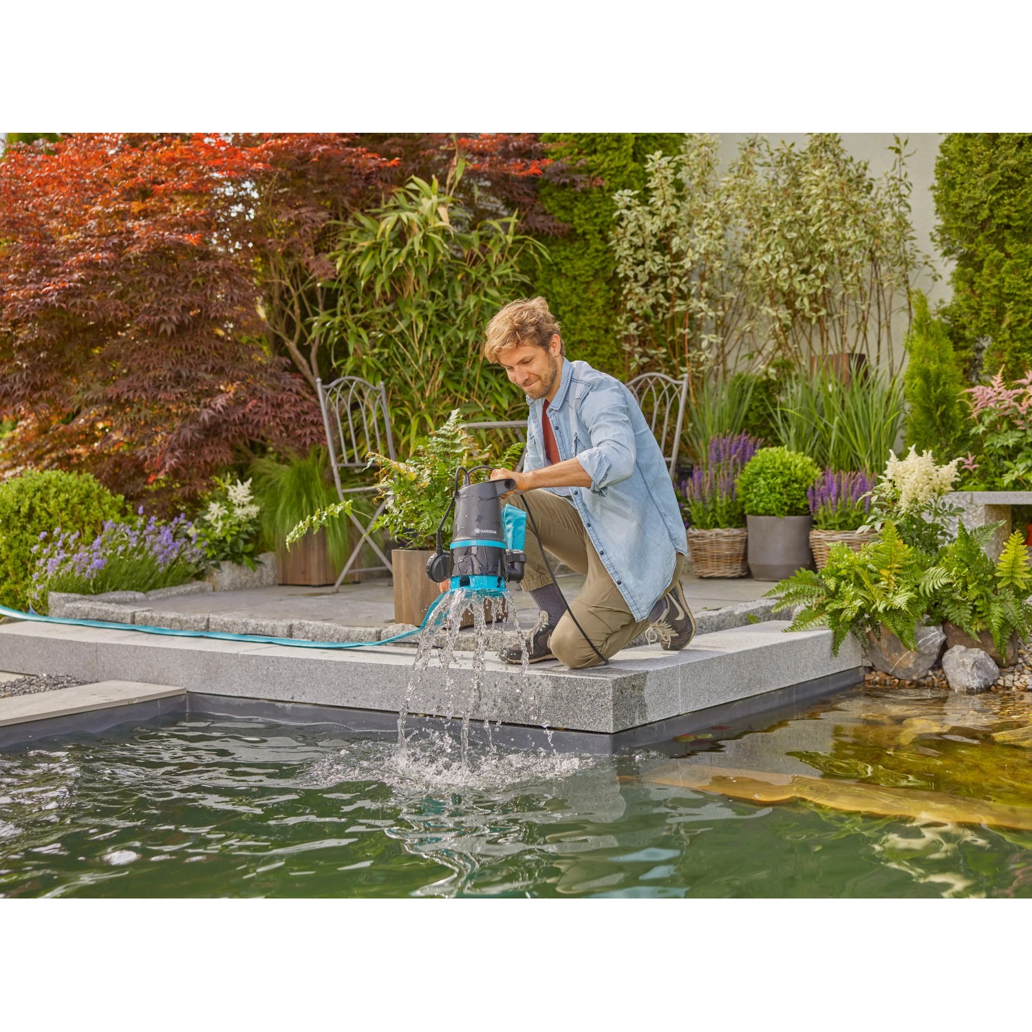 AquaForte SP-550A Schwimmbadpumpe, 550 Watt, 9.5 m3 pro Stunde, Maximale Förderhöhe 11 Meter