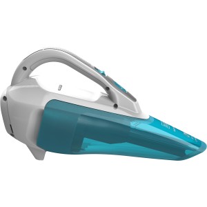 Black+Decker Akku-Handstaubsauger Dustbuster WDA315J, Nass- und Trockensauger in Weiß/Türkis.