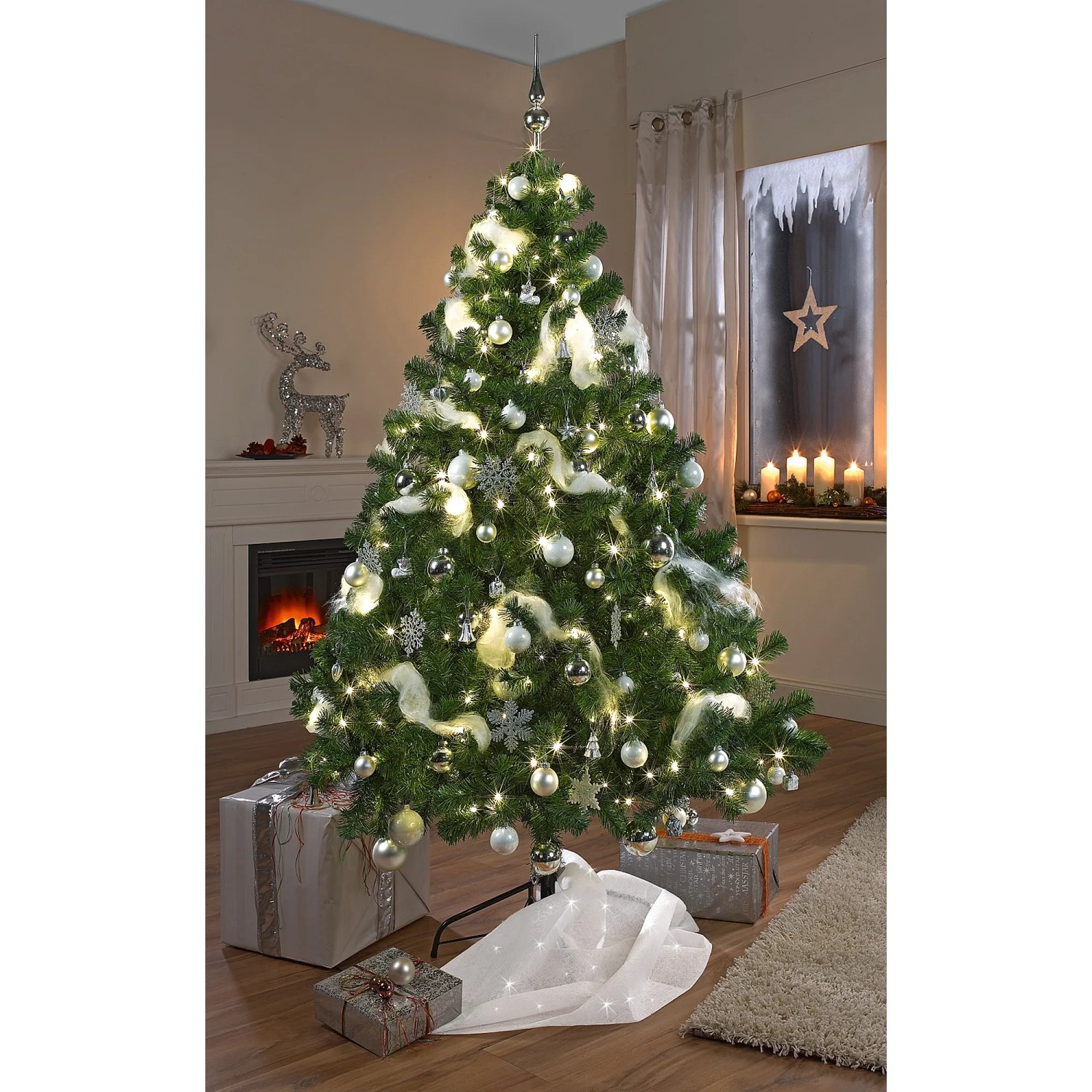 Knstlicher Weihnachtsbaum 120 cm mit Beleuchtung kaufen bei OBI