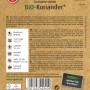 Sperli Koriander Bio-Samenpackung: Aromatisches Küchenkraut für Beet und Kübel.