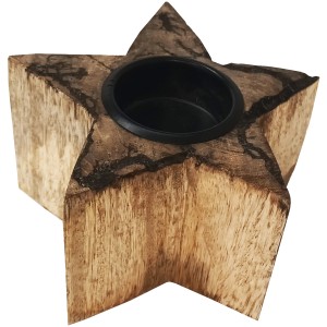 Boltze Teelichthalter Percha M Natur