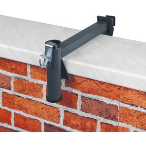 Videx Garden Sonnenschirmhalter für Mauerbrüstung, anthrazit, Ø 35 mm.