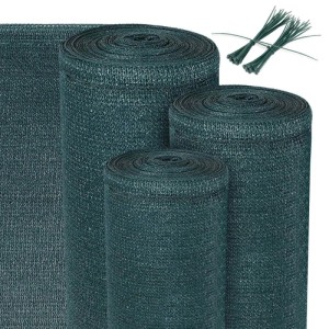 Sol Royal Schattiergewebe SG80, 160x2500cm, Grün, als Sichtschutz und Windschutz für Zäune.