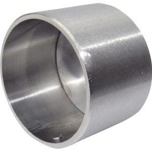 Wandanschluss aus Edelstahl für Treppenhandläufe, zur Montage an der Wand.