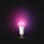 Philips Hue E27 LED Lampe, White & Color Ambiance, 1600 lm, mit pinkfarbenem Licht.