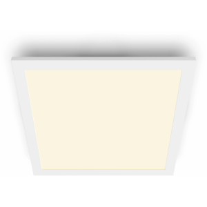 Quadratische, weiße Philips LED-Deckenleuchte Touch SceneSwitch, 12 W, 2700 K.