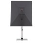 Rechteckiger Doppler Ampelschirm 300x220 cm in Anthrazit mit Kurbel und Dreh-/Neigungsfunktion.