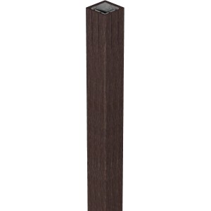 GroJa Solid Torpfosten zum Aufdübeln, 7x7x190 cm, Anthrazit, für Fertigzaun-Tore.