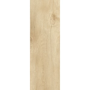 Matte Feinsteinzeug Bodenfliese in Holzoptik, 60x20 cm, für Innenräume.