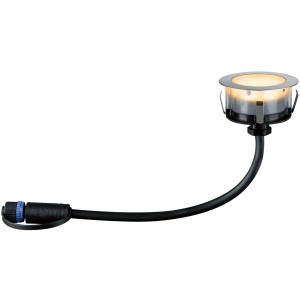 Paulmann LED-Bodeneinbaustrahler Floor Plug & Shine, Ø 7cm, warmweißes Licht.