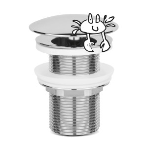 baliv Schaftventil SV-3410 Chrom für Waschtisch, Auslaufventil aus Messing mit verchromter Oberfläche.