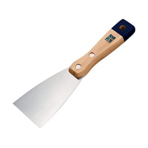 LUX Malerspachtel, 60 mm breit, mit Holzgriff und Metallblatt.