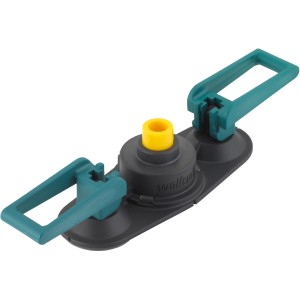 wolfcraft Führung für Diamant-Lochsägen (Ø 5-10mm) mit Saugnäpfen und Schwamm.