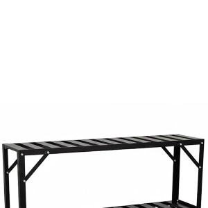 Schwarzes Halls Top Regal 121x26cm für Standalone-Tisch, Gewächshaus-Zubehör.