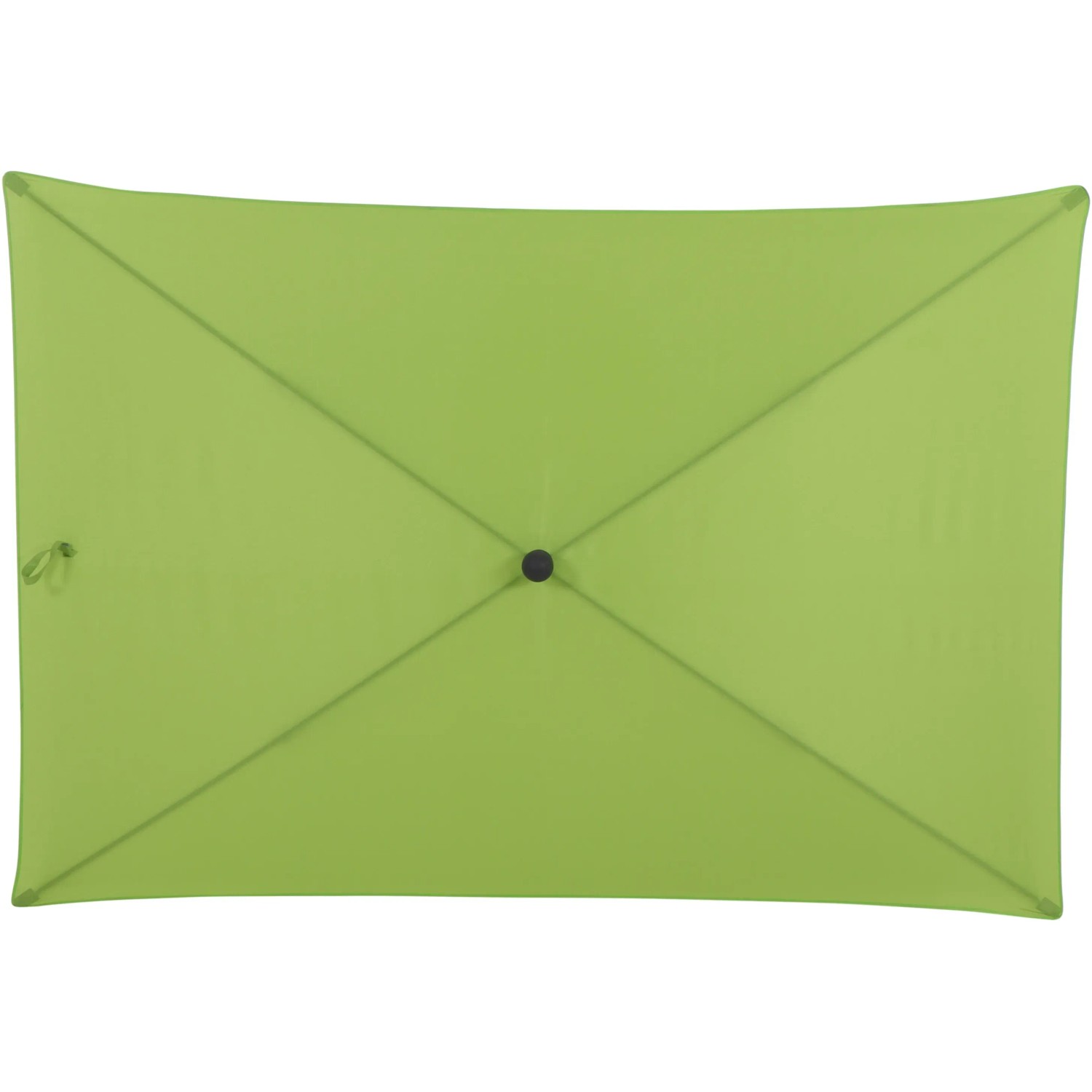 Grüner Siena Garden Marktschirm, 140x210 cm, mit Knickfunktion, Ansicht von oben.