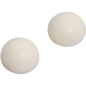 2 weiße, selbstklebende OBI Wand-Anschlagpuffer, Ø 22mm, zum Schutz vor Wandbeschädigungen.