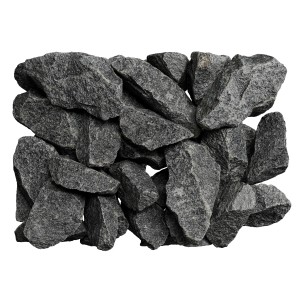 Eilo Saunasteine, 20 kg, für Saunaöfen: Hitzebeständige, dunkle Steine für den Saunaaufguss.