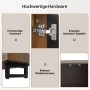 okwish TV-Schrank mit Vier Türen Wohnzimmer 180x38x50cm Braun_6