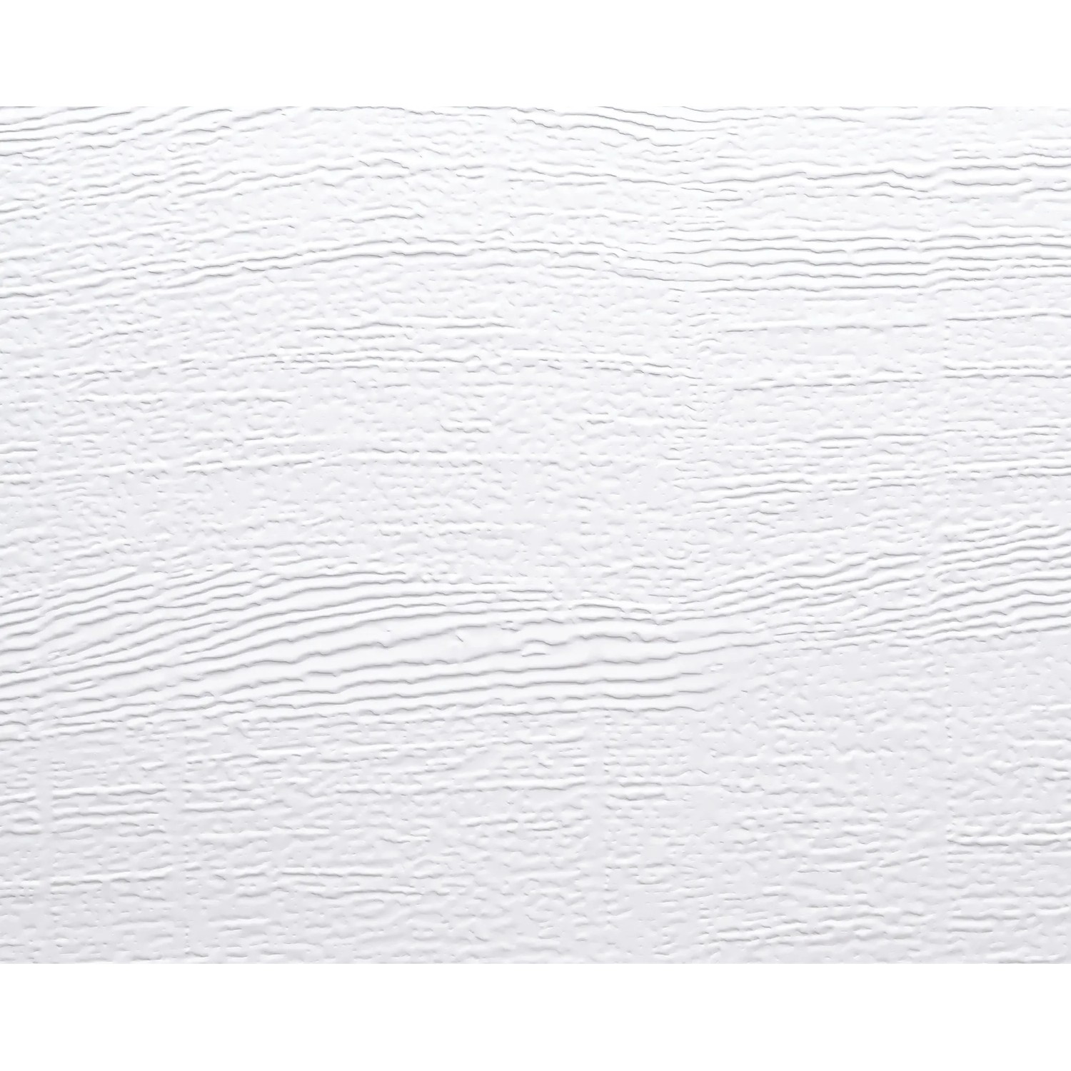 Detailansicht EcoStar Garagen-Sektionaltor in Verkehrsweiß mit Woodgrain-Oberfläche.