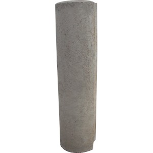 Graue Verbundpalisade (Ø 11 cm) aus Beton für Rasenkanten, Beeteinfassungen und Mauersysteme.