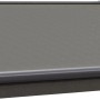 Anthrazitfarbene Wismar Teilhülsenmarkise 250x150 cm mit dunkelgrauem Stoff und Kurbelbedienung.