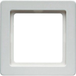 Berker Q.1 Rahmen, 1-fach, polarweiß samt, für Schalter und Steckdosen.