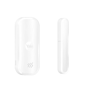 Weißer Yale Tür- und Fenstersensor für Smart Alarm Systeme, kabellos.