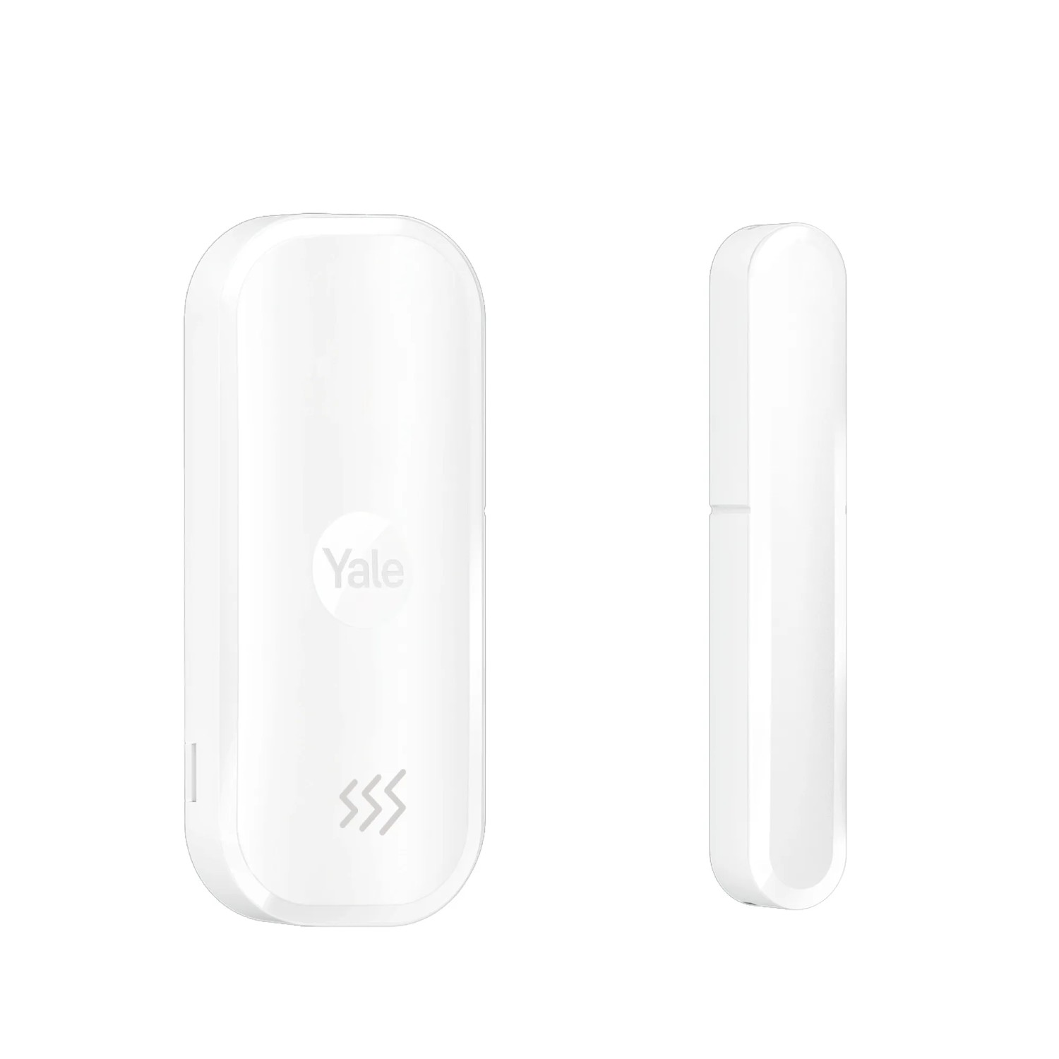 Weißer Yale Tür- und Fenstersensor für Smart Alarm Systeme, kabellos.