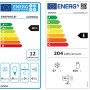 Energieeffizienzlabel der Respekta Selection Küchenzeile Elisabeth mit Elektrogeräten.