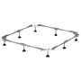 Bette Fußsystem für Steel Duschwanne 80x80 cm, Metallrahmen mit höhenverstellbaren Füßen.