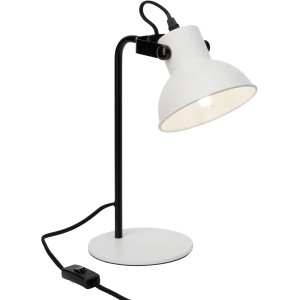 Weiße Brilliant Tischlampe Ester E14, 35,5 cm hoch, für Schreibtisch oder Nachttisch.