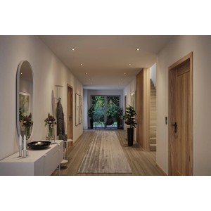 Paulmann LED Einbauleuchte Nova GU10 Flat Eisen Gebürstet