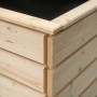 Detailansicht: Westmann Hochbeet XL aus Fichtenholz, stabile Bauweise.