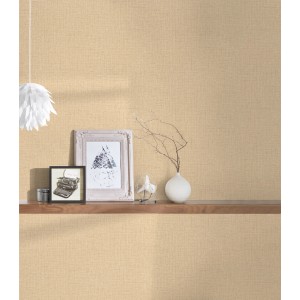 Orange Vliestapete mit leichter Struktur, Uni, matt. Dekorative Wandgestaltung mit FSC®-Zertifikat.