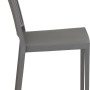 Grauer Siena Garden Lane Stapelstuhl, 56x46x80 cm, ideal für Garten & Balkon.