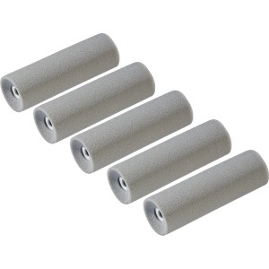 5er-Pack LUX PRO Farbwalze, Schaumstoff, grau, 5 x 11 cm, für lösemittelhaltige Lacke.