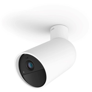 Weiße Philips Hue Secure Kamera, kabellos für Innen & Außen. Smarte Videoüberwachung.