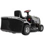Texas Benzin-Rasentraktor Premium TTC102H mit Fangkorb, seitliche Ansicht.