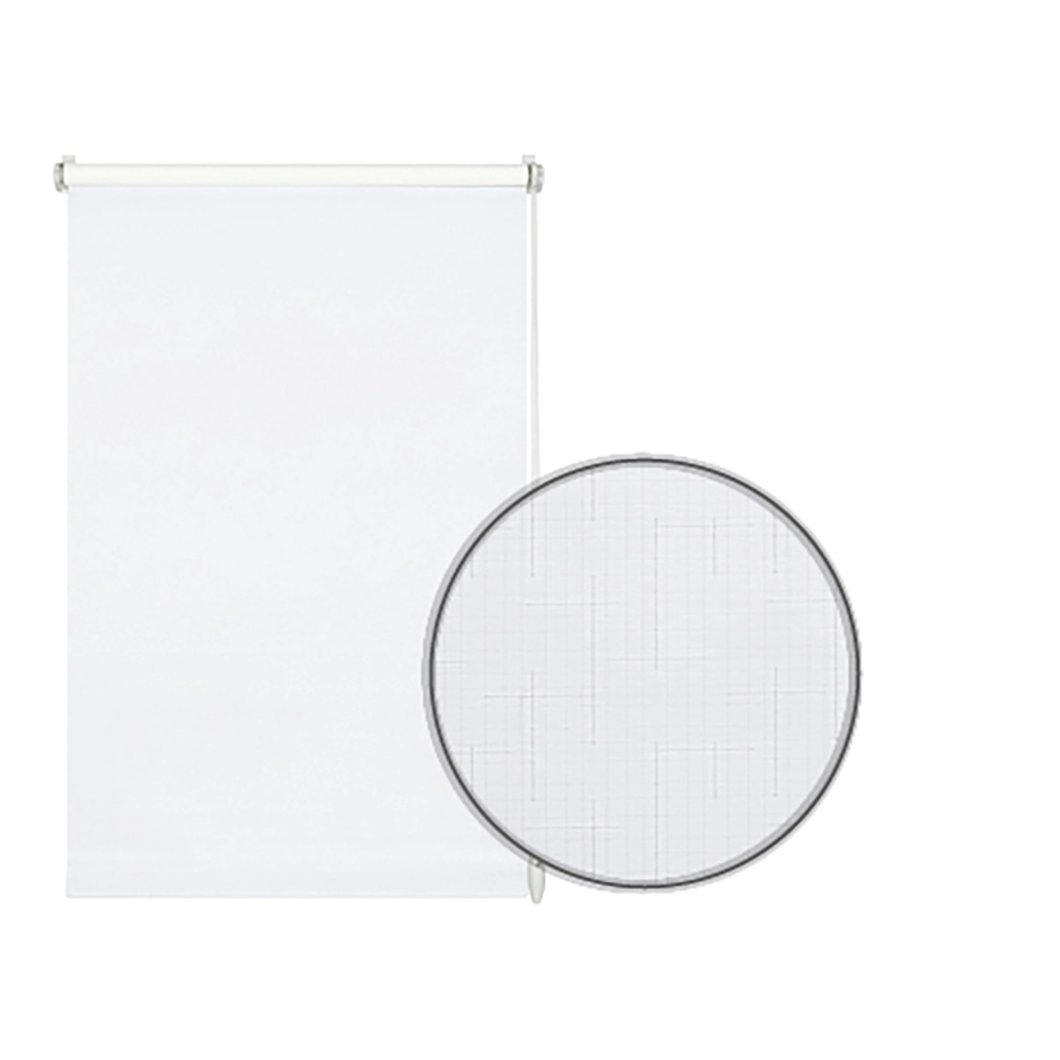 Gardinia EasyFix Rollo Uni, 75x150 cm, reinweiß strukturiert. Rollo für Fenster, Montage ohne Bohren.