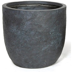 Anthrazitfarbener M Collections Pflanztopf Arizona Egg Pot, 62 cm.