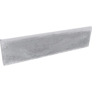 Grauer Rasenkantenstein (5x30x100 cm) zur Garteneinfassung und Beetbegrenzung.