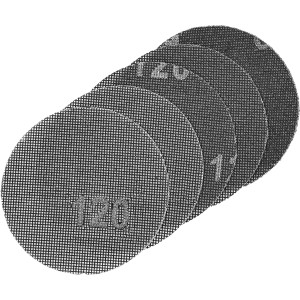 LUX Gitterleinen Comfort, Ø 225 mm, Körnung 120, 5 Stück, Zubehör für Schwingschleifer.