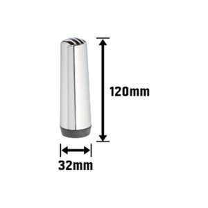 Standrohr für Duschablauf, Ø 32 mm, Chrom. Verbindungsstück für Dusche und Siphon.