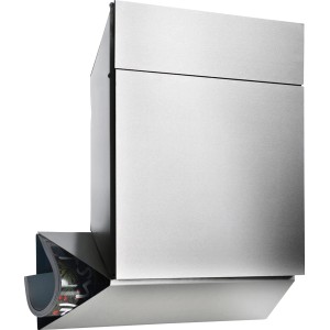 Burg-Wächter Quadus 3745 Edelstahl-Briefkasten mit Zeitungsfach.