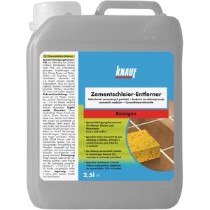 Knauf Zementschleier-Entferner 2,5l: Reiniger für Fliesen, Platten und Naturstein im Innen- und Außenbereich.