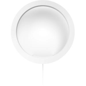 Weiße, runde Philips Hue Sana LED Wandleuchte mit Bluetooth Funktion.