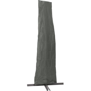 Graue Premium-Schutzhülle für Ampelschirme, Universalgröße 70x40x225 cm.